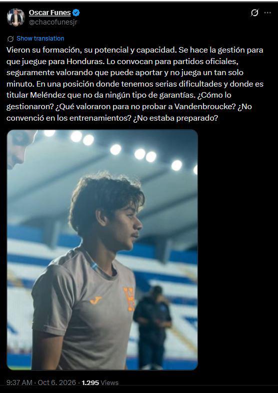 Revuelo tras renuncia de Vandenbroucke a la Selección y exfutbolista deja duro dardo