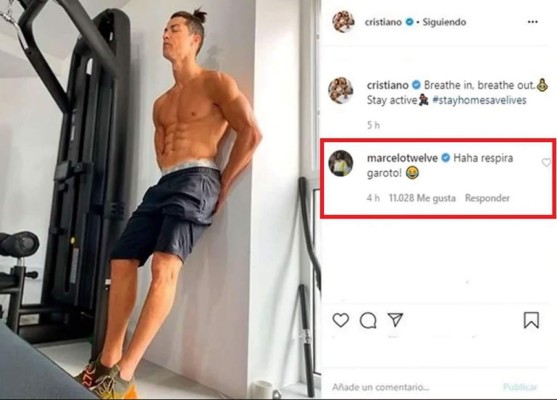 La foto viral de Cristiano Ronaldo en las redes sociales y de la que se burló Marcelo