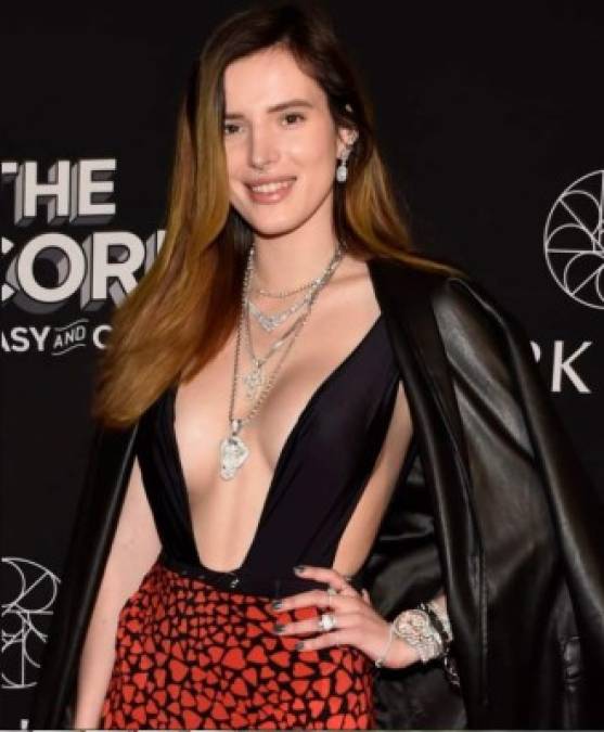 Bella Thorne<br/><br/>La última estrella en revelar ser pansexual fue Thorne, quien se dio cuenta que en realidad no era bisexual, como ella misma había creído, hasta que alguien le explicó detalladamente que es la pansexualidad.<br/><br/>'Soy pansexual y no lo sabía', dijo a Good Morning America la semana pasada.<br/>