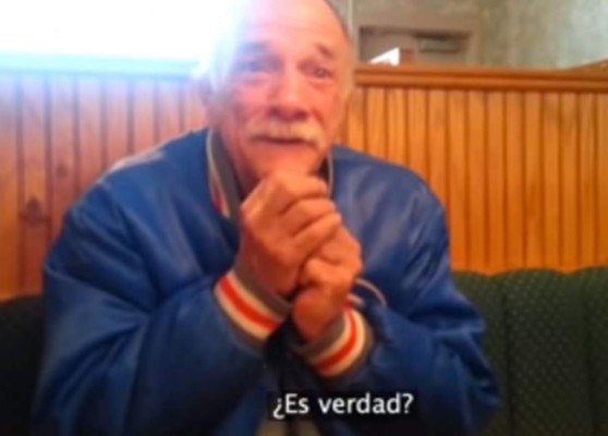 Video: Mira la reacción de un anciano cuando se entera que será abuelo