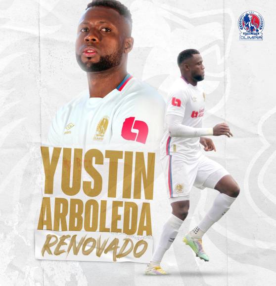 El Olimpia anunció la renovación del atacante colombiano Yustin Arboleda. 