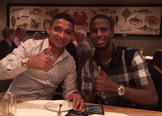 Emilio Izaguirre celebró su cumpleaños junto a Juan Carlos García