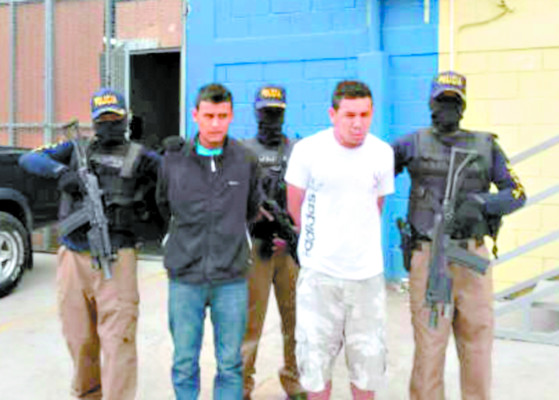 Con L42,000 capturan a dos extorsionadores en Tegucigalpa