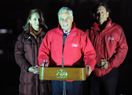 Piñera: Son un ejemplo de unidad