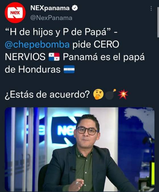 El periodista panameño José Miguel Domínguez encendió las redes sociales al señalar que “Panamá es papá de Honduras”.