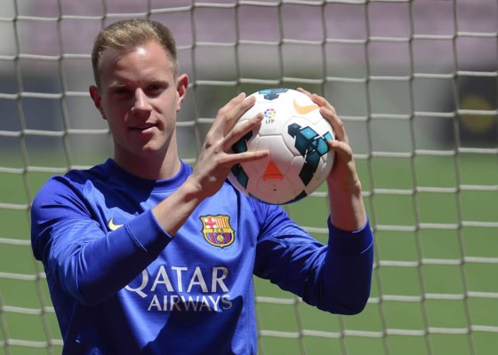 El Barça presentó al portero alemán Ter Stegen