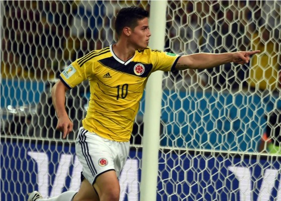 Un soberbio James guia a Colombia y se cita con Brasil en cuartos