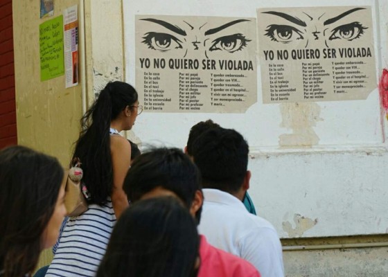 'Yo no quiero ser violada', el reclamo de los alumnos en la Unah-vs