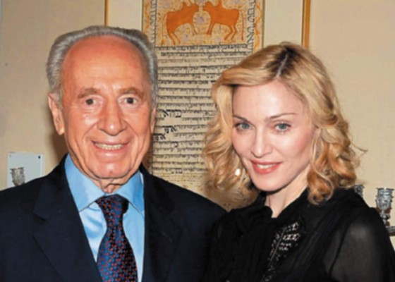 Madonna se reúne con presidente israelí
