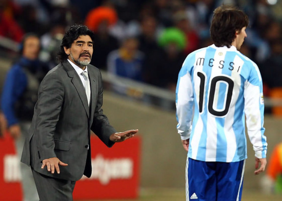 Maradona: 'Si no ganamos el Mundial, no le echemos la culpa a Messi'