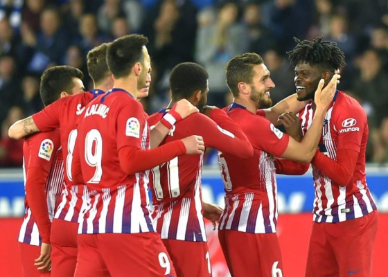 Atlético de Madrid goleó y mantiene la distancia con Barcelona