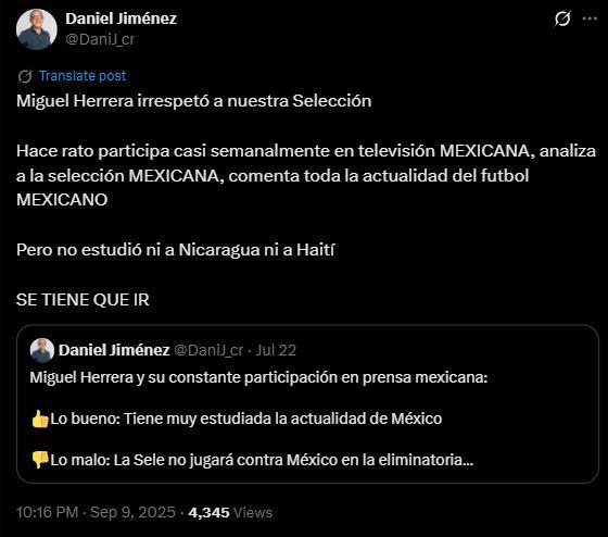 Indignación y enfado en Costa Rica: Exigen salida del Piojo Herrera