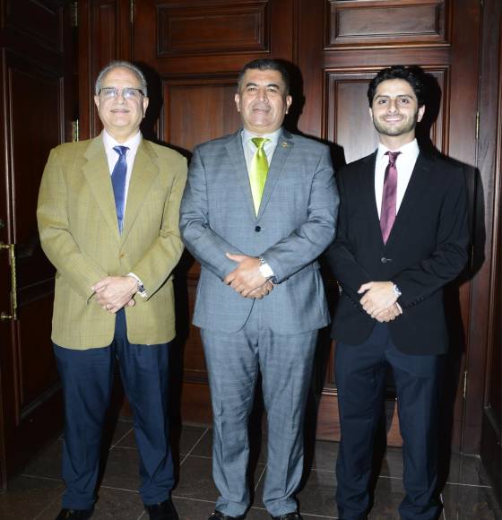 Mauricio Kattán, Edwin Pavón y Andrés Kattán