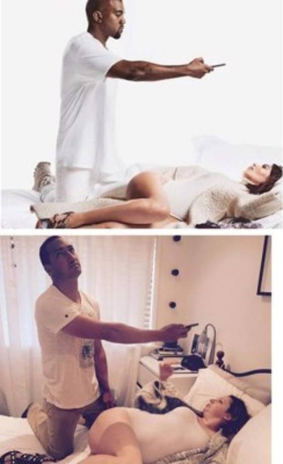 La mayoría de fotos de Kim Kardashian son recreadas por la comediante, no se escapa ni Kanye West.