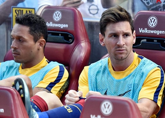 Messi sería suplente en el clásico