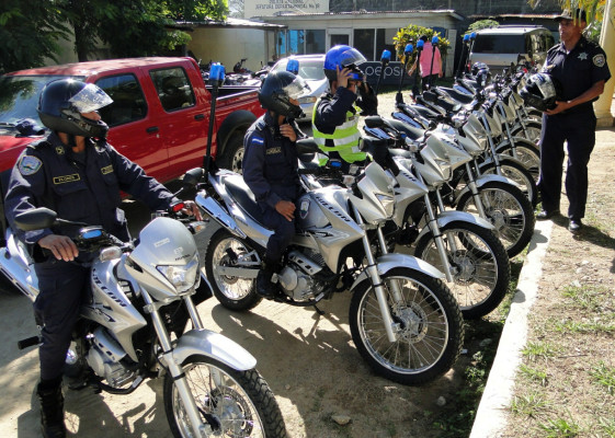 Con motocicletas refuerzan labor policial en El Progreso, Yoro
