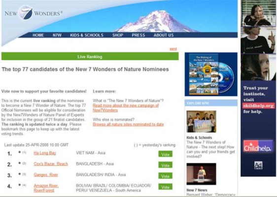 Ya se puede votar por la Biosfera del Río Platano