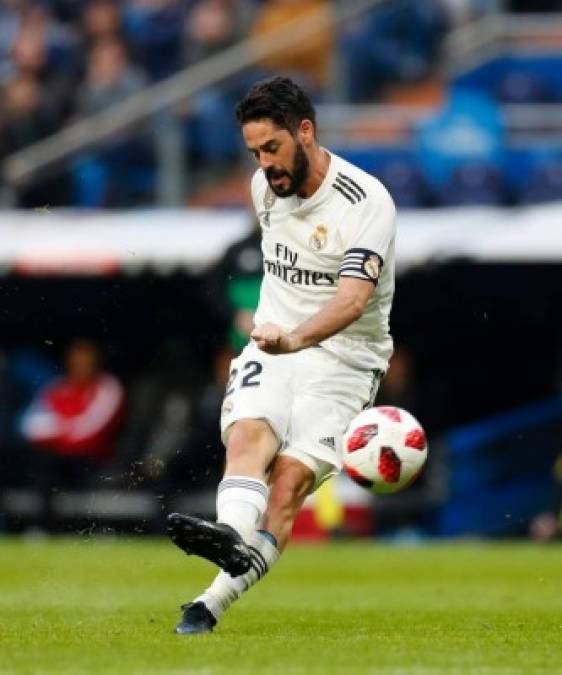 Con este disparo, Isco marcó un golazo ante el Melilla, su primer tanto del partido y el 4-0.