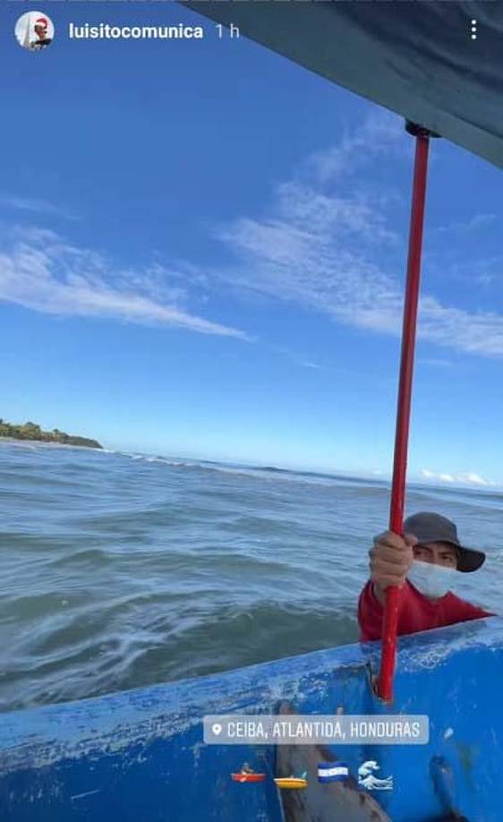 Luisito Comunica ha podido disfrutar de las playas de Honduras, aunque indicó que las mismas están llenas de basura.