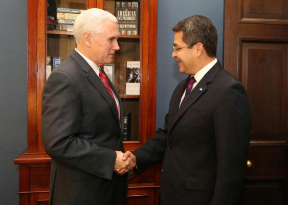 Mike Pence reconoce el progreso en la seguridad de Honduras