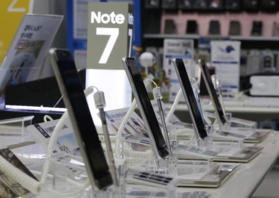 Samsung limita capacidad de carga en baterías del Note 7