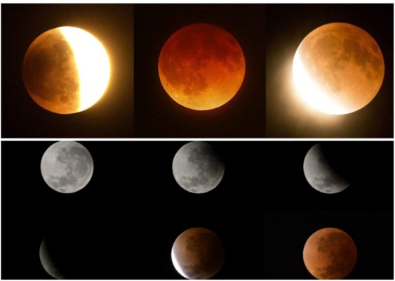 El eclipse de luna roja cautivó a toda Honduras