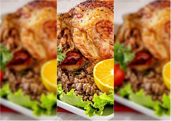 Pierna de cerdo con relleno tradicional