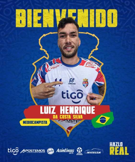 Otro de los fichajes de Real Juventud es el futbolista brasileño, Luis Henrique. El volante será nuevo elemento del equipo de Santa Bárbara.