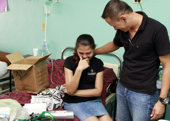 'Estoy admirada, Dios toca los corazones”, dice sampedrana