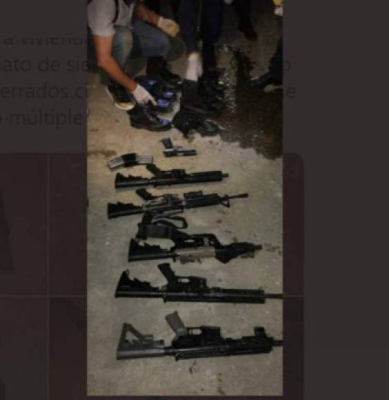 Armas de alto calibre también se encontraron enterradas en varios predios en Puerto Cortés