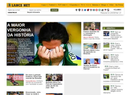 Prensa brasileña califica de 'humillación' y 'vergüenza' la goleada alemana