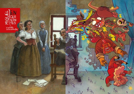 La vida de Miguel de Cervantes en cómics   