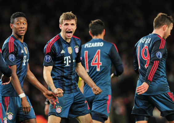 Bayern Múnich anula al Arsenal y da un paso a cuartos de final