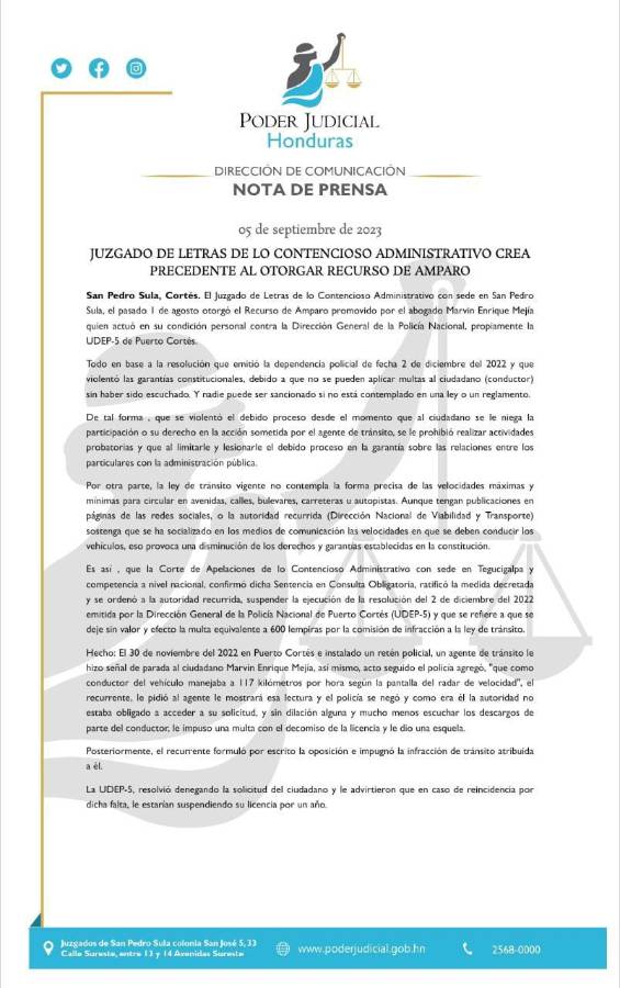 Detalles de la demanda en contra de la DNVT.