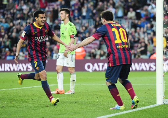 Un histórico Messi comanda al Barcelona antes del clásico