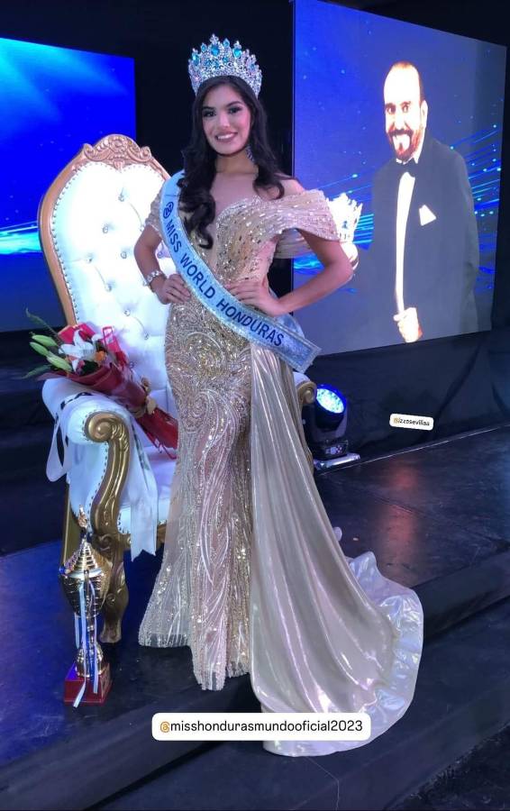 Izza Sevilla fue coronada como la nueva Miss Honduras Mundo 2024.