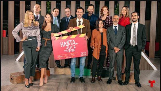 El elenco de “Hasta que la plata nos separe”.