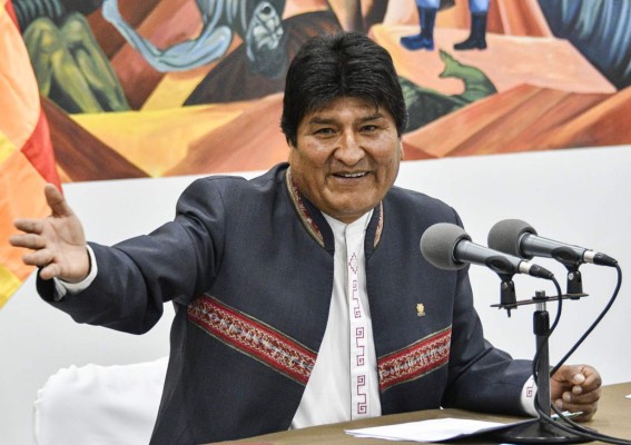 Tribunal electoral da triunfo a Evo Morales en primera vuelta de elecciones bolivianas