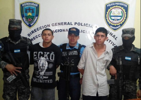 Los capturan por el delito de robo de vehículos en Comayagüela