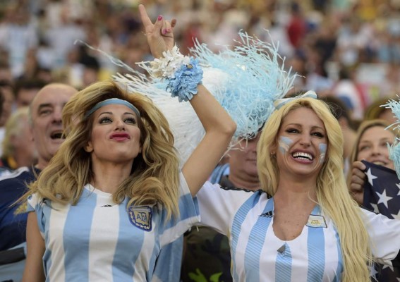 Duelo de bellezas entre Argentina y Alemania