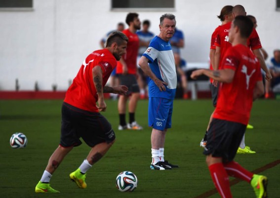 Suiza entrena por primera vez en Brasil