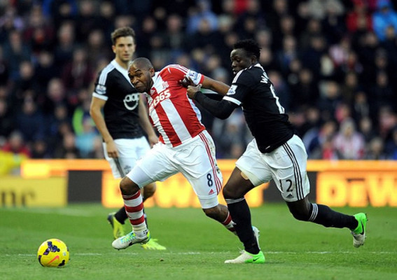 Wilson Palacios jugó 45 minutos en empate del Stoke City