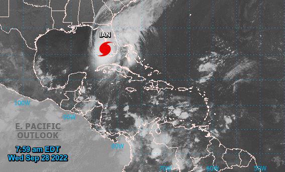 Con vientos de categoría 4, el poderoso huracán Ian a punto de tocar tierra en la costa de Florida