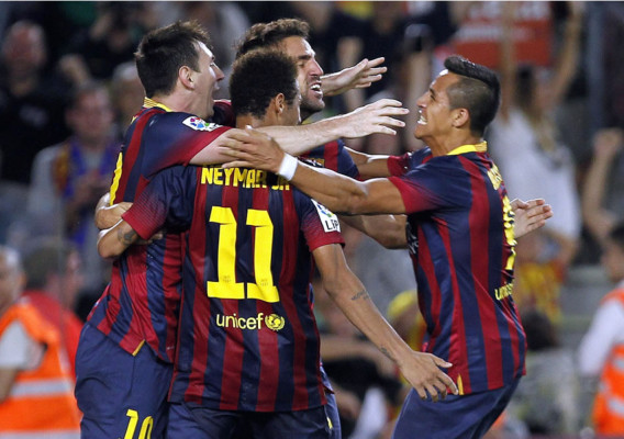 El Barça consigue una sufrida victoria en el tiempo de descuento