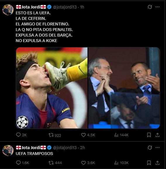 Atlético se burla e indignación en Barcelona: No nos han dejado ganar