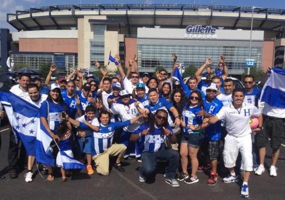 Copa Oro: Hondureños ponen el ambiente en Boston