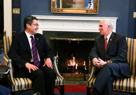 Mike Pence reconoce el progreso en la seguridad de Honduras