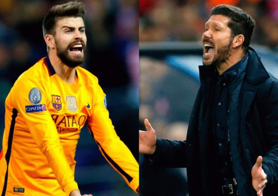 Piqué y Simeone se encararon tras el Atlético - Barcelona