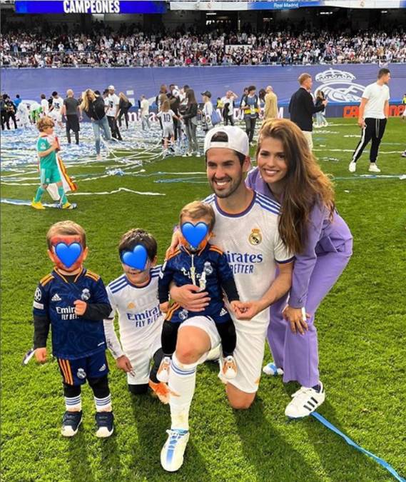 Sara Sálamo - El mediocampista español Isco fue acompañado por su bella esposa e hijos.