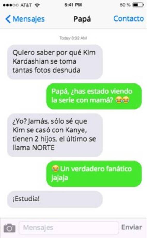 Este padre se volvió fan del clan Kardashian y no sólo de la serie...